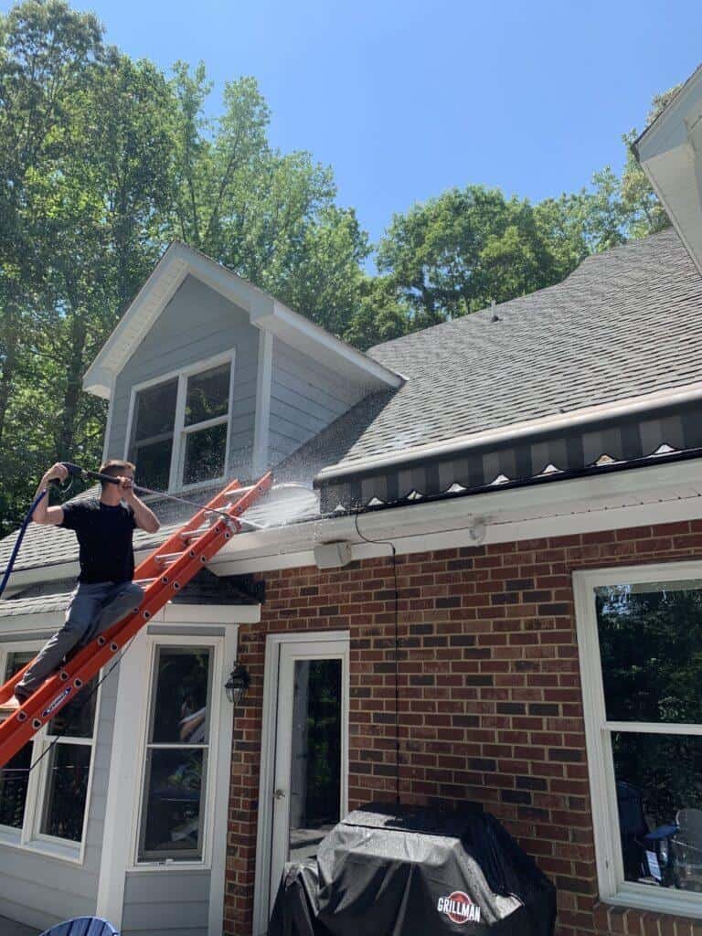 professional gutter cleaning by alpha exterior solutions in richmond va