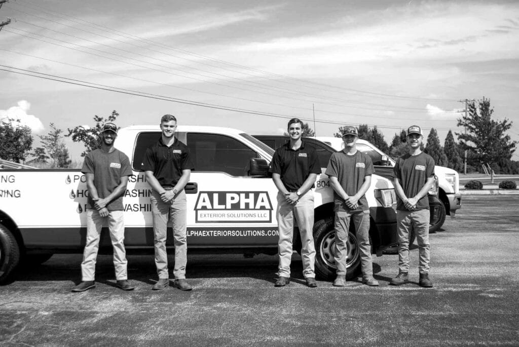 Alpha exterior solutions founder James Kastelein with crew members