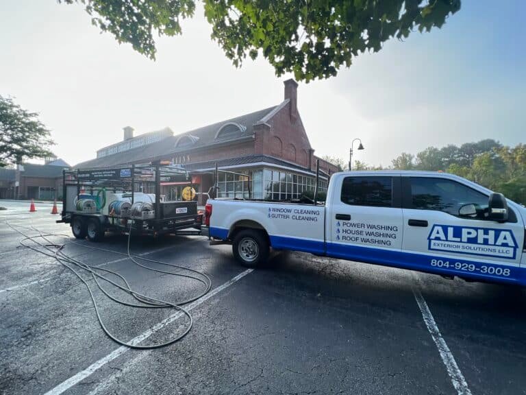 Alpha exterior solutions performing commercial exterior cleaning services in Short Pump VA