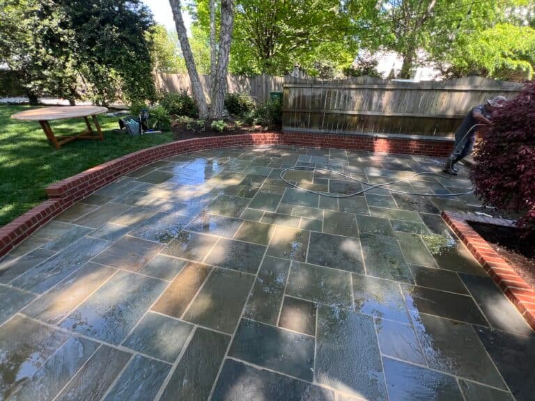 professional paver sealing and patio power washing by alpha exterior solutions