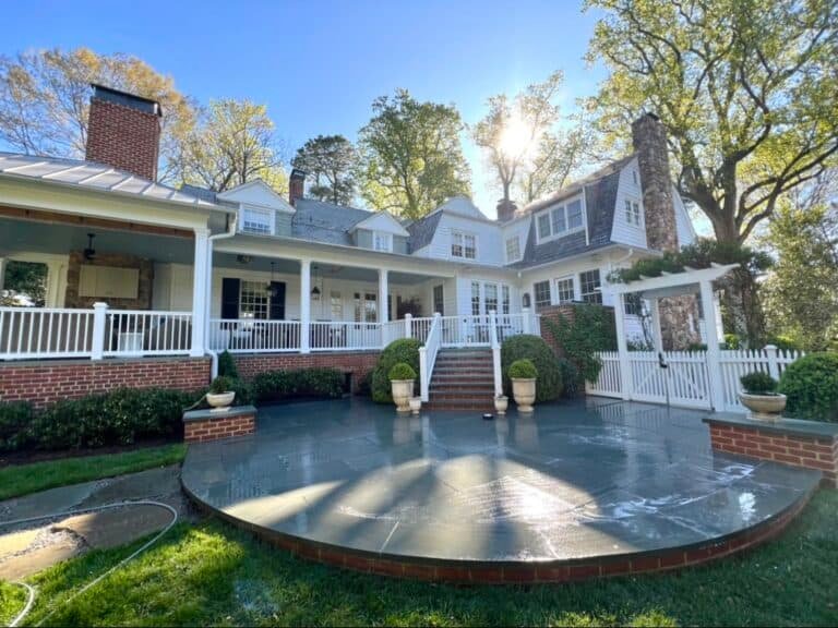 residential home after graffiti removal by alpha exterior services