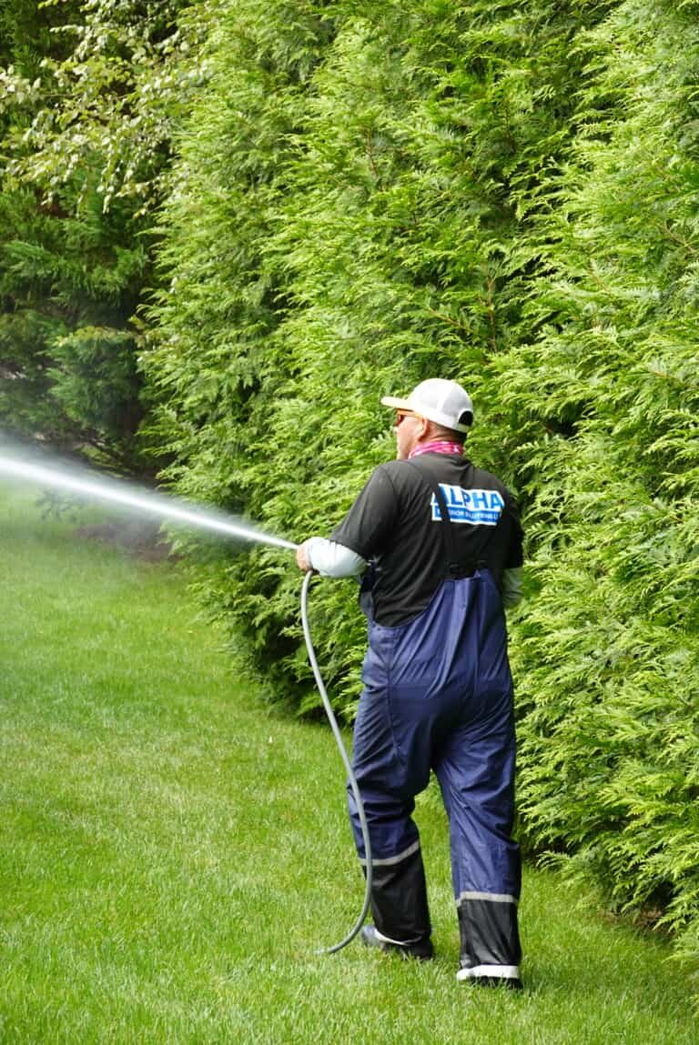 Alpha crew member cleaning in Makin Sabot VA