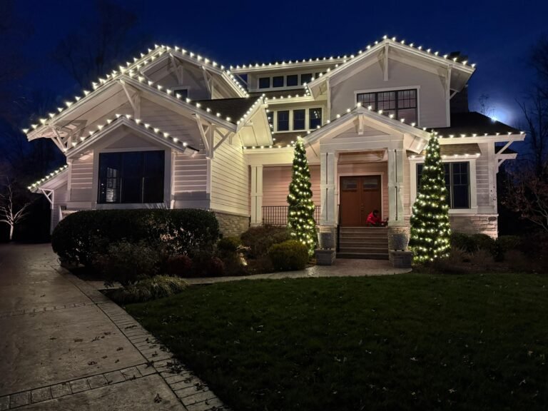 Holiday lighting by alpha exterior solutions in Manakin Sabot VA